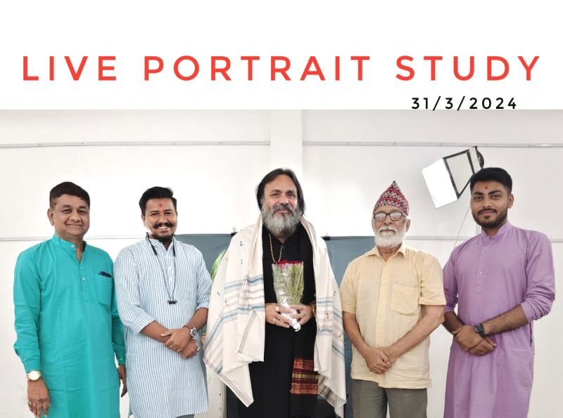 અમદાવાદમાં લાઈવ પોર્ટ્રેટ સ્ટડી ગ્રુપના કલાકારો કરી રહ્યા સતત કલા સાધના   લાઈવ પોટ્રેટ કલા પ્રવૃત્તિ કરે છે અહીં દર રવિવારે 