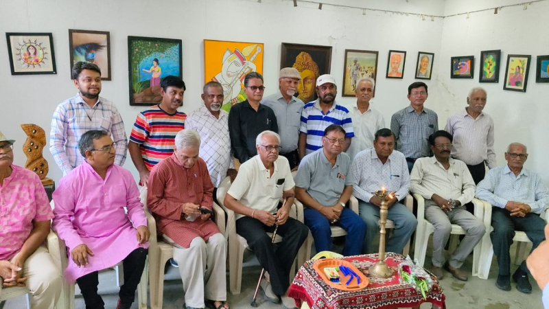 ગુજરાત વિઝ્યુઅલ આર્ટિસ્ટ એસોસિએશન આયોજિત ચિત્ર અને શિલ્પનો ગ્રુપ શો કર્ણાવતી ગેલેરી ખાતે યોજાયો ગેલેરીમાં કલાકારોને આપવામાં આવ્યું પ્રોત્સાહન 