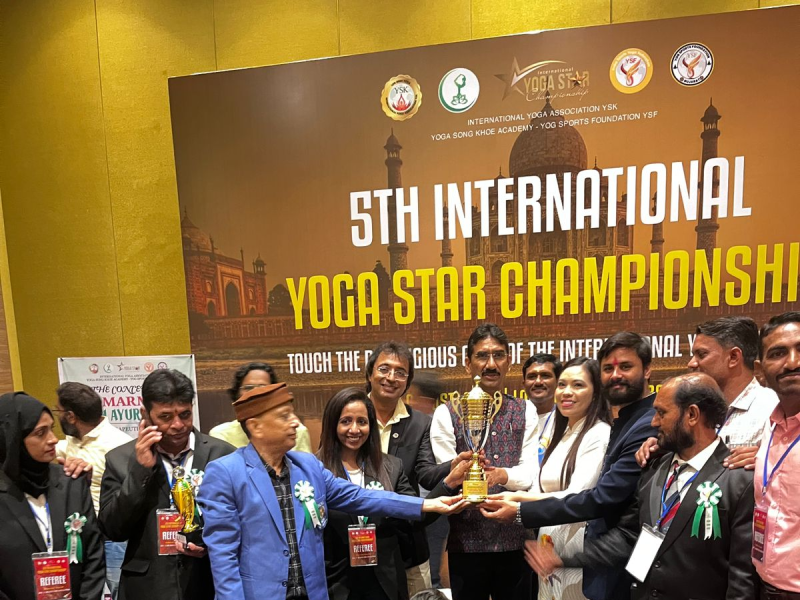વિયેટનામ દ્વારા વાય.એસ.કે યોગ સ્ટાર ઈન્ટરનેશનલ ચેમ્પિયનશિપમાં ભારતએ ઇતિહાસ રચ્યો ગુજરાતએ સૌથી વધુ મેડલ મેળવ્યા ગીફ્ટ સીટી ગાંધીનગરમાં કરાયું  આયોજન 