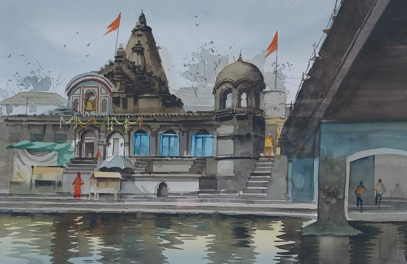 નાસિક ખાતે કલા પ્રતિષ્ઠાન દ્વારા આયોજિત રાષ્ટ્રીય કલાશિબિરમાં સપ્તરંગી સર્જન  