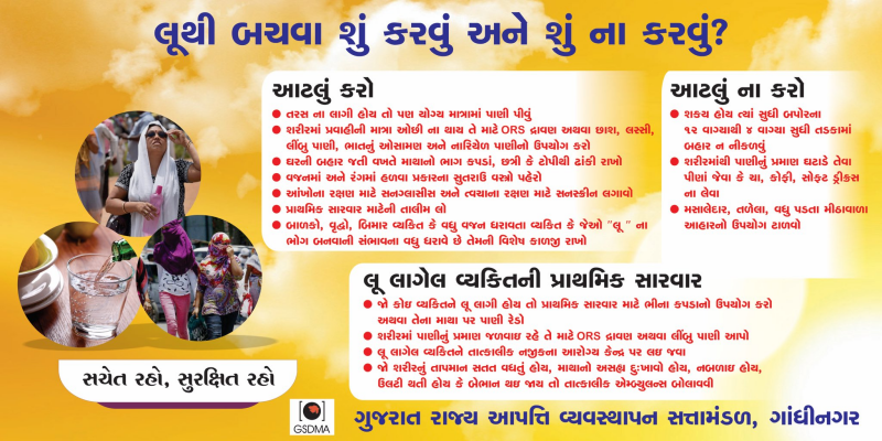 હવામાન વિભાગ દ્વારા આજે 12 માર્ચે 9 જિલ્લામાં ઓરેન્જ જ્યારે 3 જિલ્લામાં યલો એલર્ટ જાહેર કર્યું છે. જેના ભાગરૂપે રાજ્યમાં તાપમાનનો પારો 41 ડિગ્રીને પાર પહોંચી જતા લોકો ગરમીથી ત્રાહીમામ