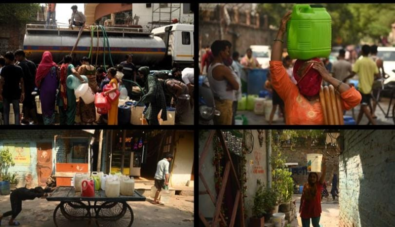 गर्मी बढ़ने के साथ ही दिल्ली में जल संकट भी गहरा गया है। दिल्ली के कई इलाकों में पानी की आपूर्ति ठप हो गई.   सरकार ने अपील की है कि दिल्लीवासी अपनी कारों को खुली पाइपों से न धोएं   