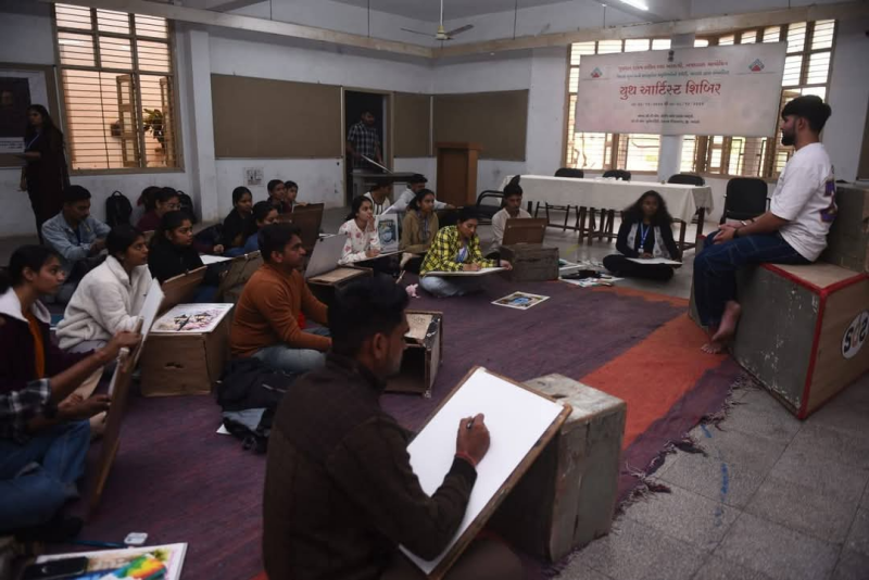 સીવીએમ કોલેજ ઓફ ફાઇન આર્ટ્સમાં યુવા કલાકાર શિબિરનો આરંભ , સાત દિવસ ચાલનારા ચિત્રકલા શિબિરમાં પિસ્તાલિસ જેટલા યુવા કલાકારોએ ભાગ લીધો